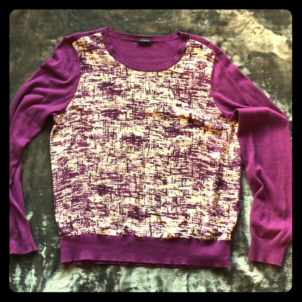 ⭐️Ann Taylor sweater with blouse front panel ⭐️